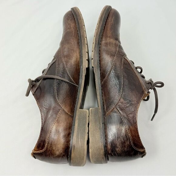 Bed Stu Brown Leather Aged Patina Wingtip Oxford Lace Up Classic Shoes main image 14